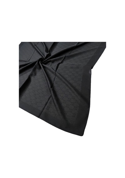 Mim Eşarp Işıl İpek - G Desen Siena Eşarp 100x100 Cm Siyah