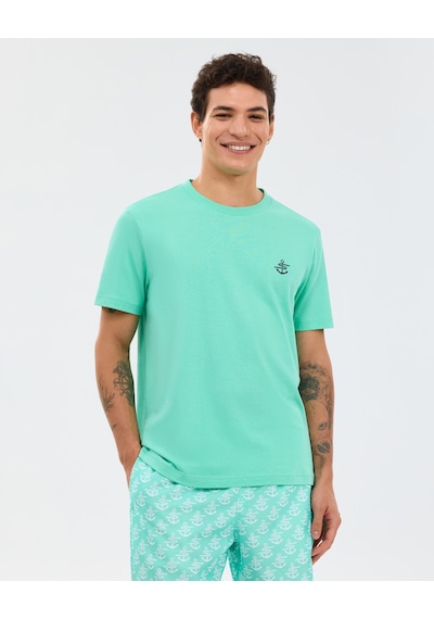 Skechers Regular Fit Erkek Tişört Mavi