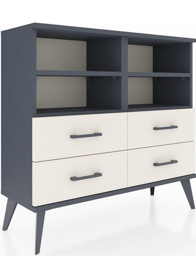 Arges Şifonyer 4 Raflı 4 Çekmeceli 88x30x80 Antrasit-antrasit/aytaşı Antrasit/aytaşı Arges Şifonyer 4 Raflı 4 Çekmeceli 88x30x80 Antrasit-antrasit/aytaşı Antrasit/aytaşı