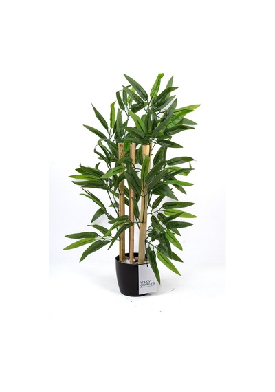 Yapay Çiçekçiniz Taş Detaylı Saksıda 60 Cm Yapay Bambu Ağacı H