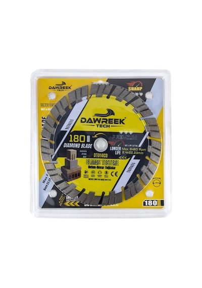 Dawreek Dt014cd 180mm Premium Segmentli Elmas Testere Beton-duvar-tuğla