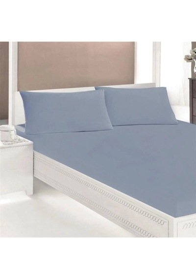 Box Fitted Çarşaf Seti Tek Kişilik 100x200 Açik Mavi