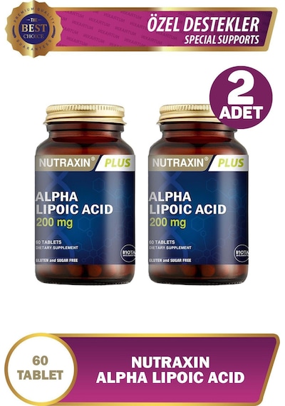 Alpha Lipoic Acid 200 Mg 60 Tablet 2 Adet