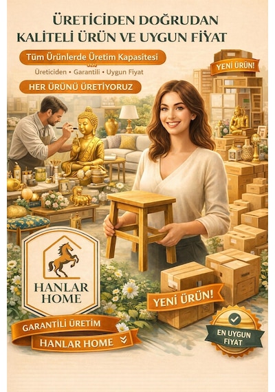 Dekoratif Polyester Kuşlu Ayaklı Şamdan Mumluk Gold Eskitme 23x11x10 Cm Çok Renkli