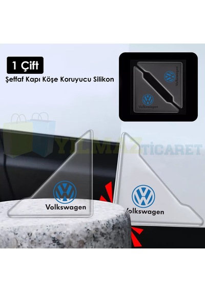 Volkswagen Logo Kapı Kenar Köşe Koruyucu Çarpma Çizilme Önleyici
