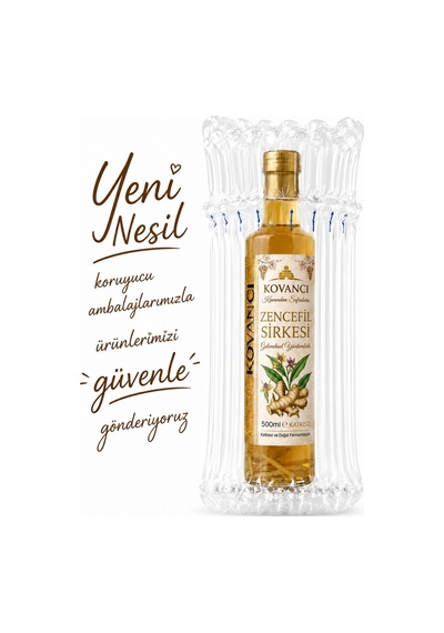 Zencefil Sirkesi 500 Ml-%100 Doğal Fermente & Katkısız