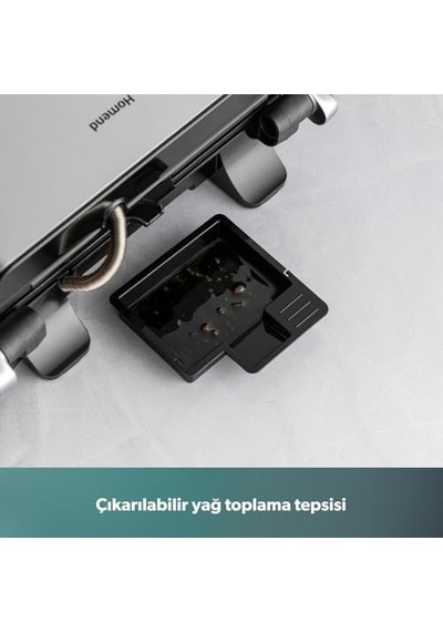 Grilliant 1349h 4 Dilim Kapasiteli Gövdeli Döküm Plakalı Tost Ve Izgara Makinesi Inox 2000w