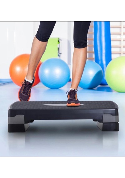 Dayanıklı Iki Kademeli Ev Için Uygun Ayarlanabilir Fitness Step Tahtası Karışık Çok Renkliş Tek Ebat