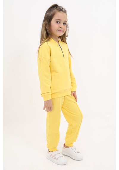Toontoy Kids Toontoy Kız Çocuk Eşofman Takım Koyu Sarı