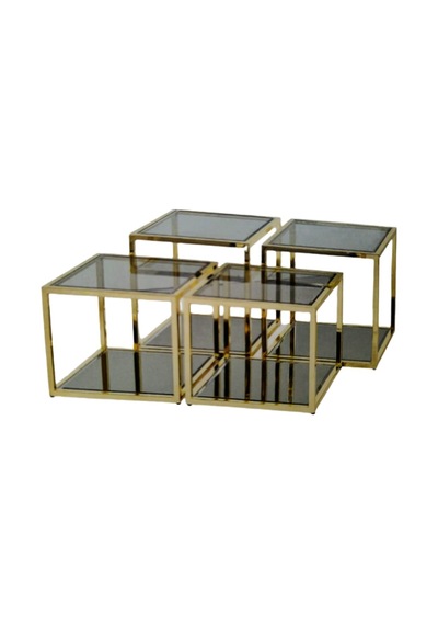 Zigon Ogem 102 Ve Orta Sehpa Kare Takım Metal Transmisyon Gold K
