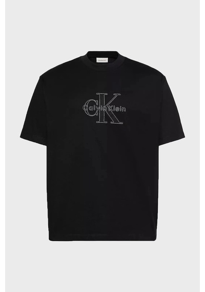 Calvin Klein % 100 Pamuk Relaxed Fit Logolu T Shirt Lv04rg814gub1 Erkek T Shirt Lv04rg814g Ub1 Siyah