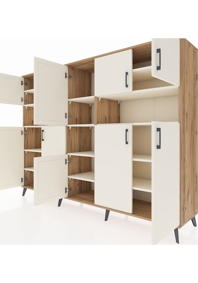 Hyperion Dolap 14 Raflı 10 Kapaklı 220x44x163 Çam-aytaşı Çam-aytaşı Hyperion Dolap 14 Raflı 10 Kapaklı 220x44x163 Çam-aytaşı Çam-aytaşı