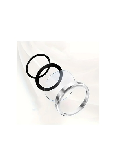 Apple iPhone Uyumlu  16 Pro Max Cppl Mikro Kamera Lens Koruyucu - Gri Gri