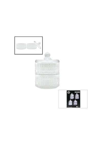 Home Collectıon Sdg1009b Chester Cam Kapaklı Şekerlik Ve Lokumluk 2 Katlı - 12'li Paket Diğer