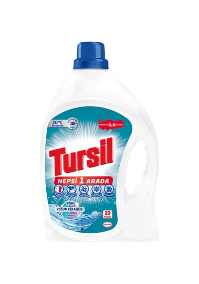 Tursil Jel Yoğun Ferahlık 33 Yıkama 2 Adet 2'li Set