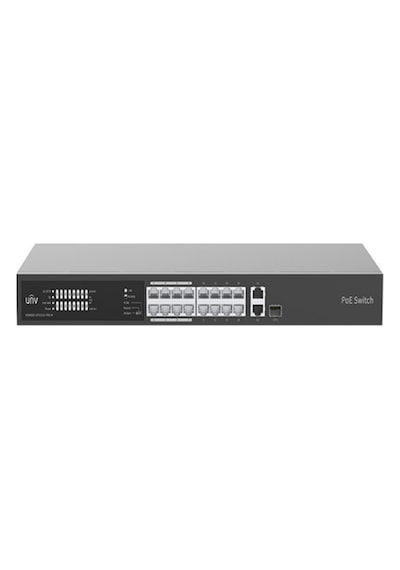 Unv 16 Port 10/100mbps Poe 150w Yönetilemez Switch