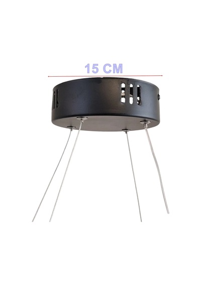 Dmr Sarkıt Yılan Led Avize Siyah Kasa 45w Üç Renk 6500k/4000k/3000k Beyaz /sarı/ılık Beyaz Günışığ Çok Renkli