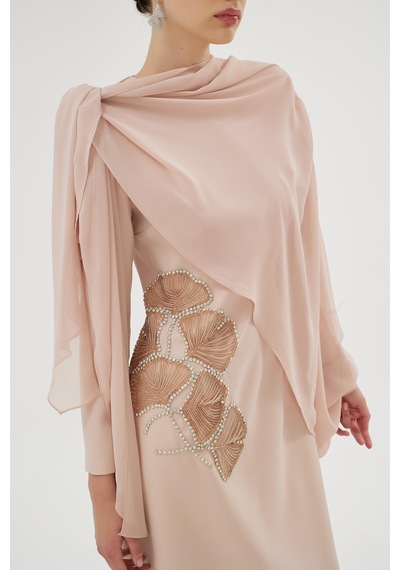Senna Peony Elbise Somon Somon