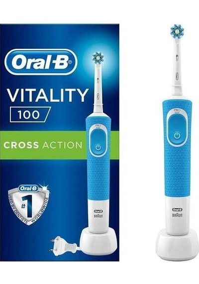Oral-B Oral B Şarjlı Vitaly Cross Mavi Kutu