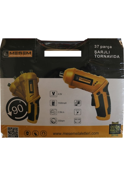 Meşem Şarjlı Tornavida 10Mm 4.0V 1500Mah 250Rpm
