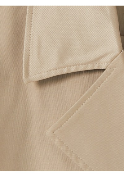 Lcw Modest Kahverengi Kruvaze Yaka Oversize Kadın Trençkot