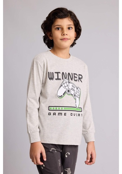 Defacto Regular Fıt 2li Pijama Takımı Erkek Çocuk G9974a826spgr400 Gri-gr400 Defacto Regular Fıt 2li Pijama Takımı Erkek Çocuk G9974a826spgr400 Gri-gr400