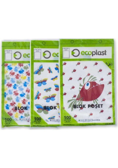 Baskılı Mini Poşet No 0 20X30 100 Adet