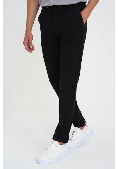 Efor Comfort Fit Beli Lastikli Esnek Siyah Spor Pantolon P 1189 Siyah