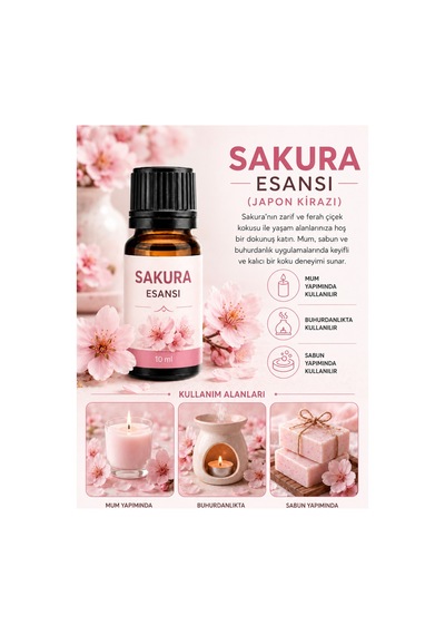 Sakura Japon Kirazı Esansı 10 Ml