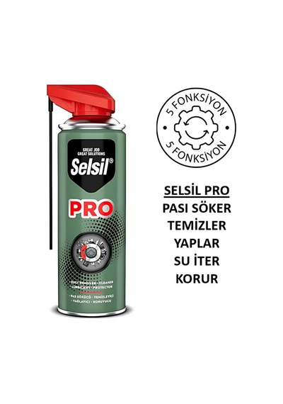 Selsil-50600 Pro Pas Sökücü & Temizleyici & Yağlayıcı & Koruyucu Sprey 400ml diğer
