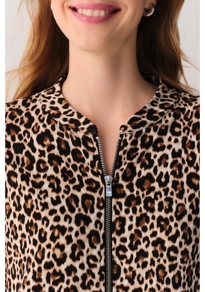 Suwen Leo Lunge Eşofman Üstü Sh27406628s1293 Leopar Desenli