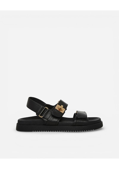 Steve Madden Mona Black Leat Kadın Siyah Sandalet Mona