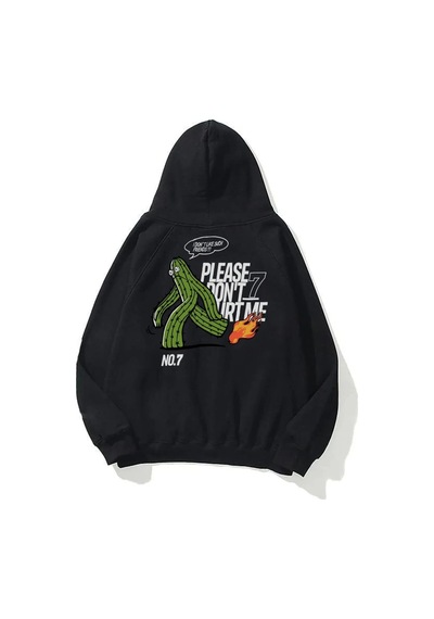 Prtnc Protonic Oversize Sweatshirt Please Dont Hurt Me Siyah Siyahdont