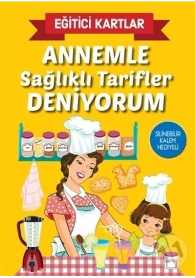 Annemle Sağlıklı Tarifler Deniyorum Eğitici Kartlar
