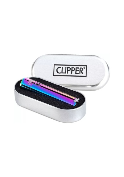 Clipper Özel Kutusunda Rüzgardan Etkilenmez Jet Alev Metal Çakmak - Icy