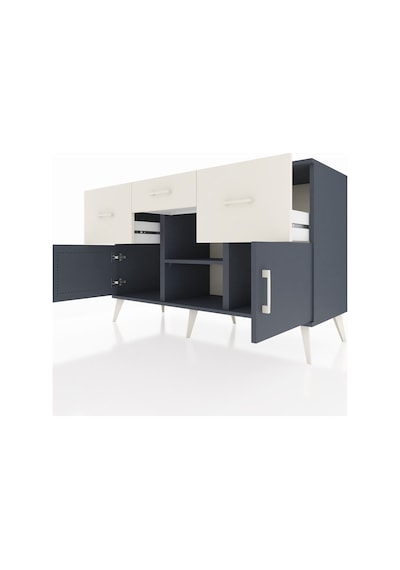 Hyperion Konsol Tek Raflı 3 Çekmeceli 3 Kapaklı 132x44x83 Antrasit-antrasit/aytaşı Antrasit/aytaşı Hyperion Konsol Tek Raflı 3 Çekmeceli 3 Kapaklı 132x44x83 Antrasit-antrasit/aytaşı Antrasit/aytaşı