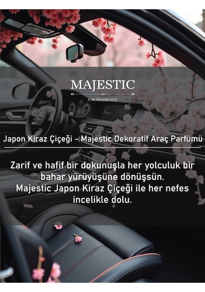 Majestik Oto Kokusu Japon Kiraz Çiçeği 7 Ml - Dekoratif Araç Parfümü
