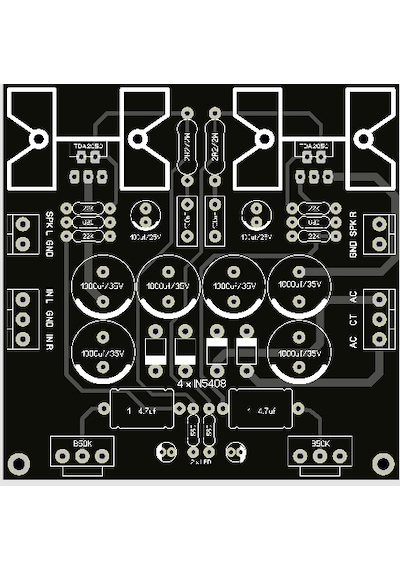 35 35 Watt Stereo Hi-Fi Amfi Devresi