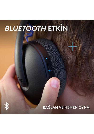 Logitech G325 Lıghtspeed Bluetooth Kablosuz Mikrofonlu Oyuncu Kulaklığı, Siyah