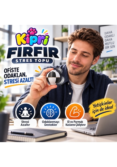 Spinner Ball Rulmanlı Fırfır Stres Topu Bas-çevir 3d Baskı Fidget Oyuncak - Gold