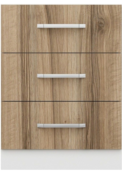 Minar Mutfak Alt Modül 3ç Nray 60cm Dolap Beyaz/dore - D1