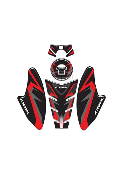 CBR 250 Tank Pad Set Kırmızı Siyah