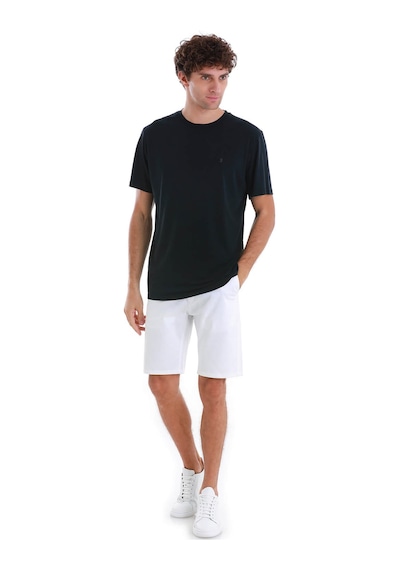 Hatemoğlu Lacivert Regular Fit Düz Bisiklet Yaka Triko Tişört 35102024c006 005 Lacivert