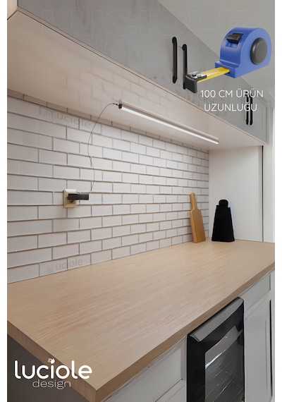 Tezgah Altı Led Işık Mutfak Bar Aç Kapa Beyaz Yapışkanlı 1 Metre - Led Işık Tmbeyaz4