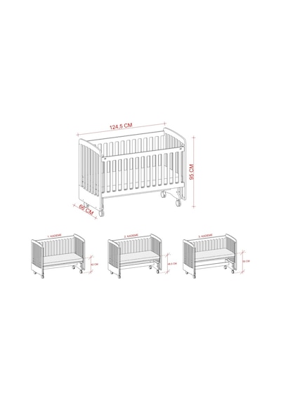 Meltem Kids Woody Anne Yanı Ahşap Sallanır Beşik 60 x 120 CM (Beyaz - Kuzu) Beyaz Meltem Kids Woody Anne Yanı Ahşap Sallanır Beşik 60 x 120 CM (Beyaz - Kuzu) Beyaz