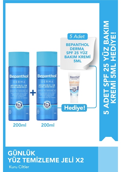 Yüz Temizleme Je 200ml - 2' Paket + Spf Mini Yüz Kremi