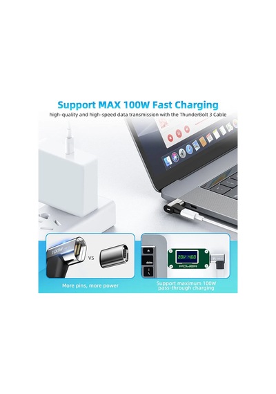 100w Usb C Magnetic Adapter, Thunderbolt 3 Magnetic Usb C Adapter