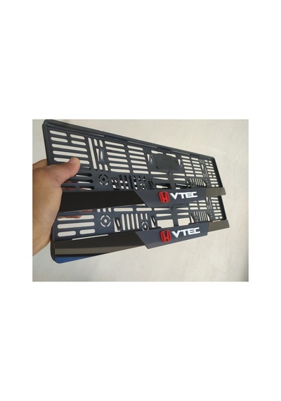 Honda Vtec Uyumlu Kabartma Yazılı Mat Pleksi Plakalık Takımı 2'li Set - 667529314