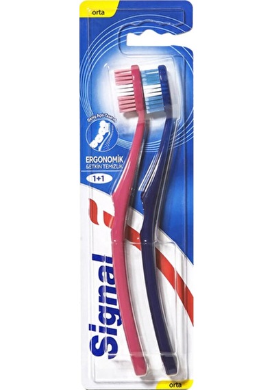 Signal Diş Fırçası Ergonomik 1+1