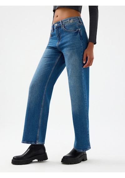 Bella Regular Fit Kadın Pantolon Denim
